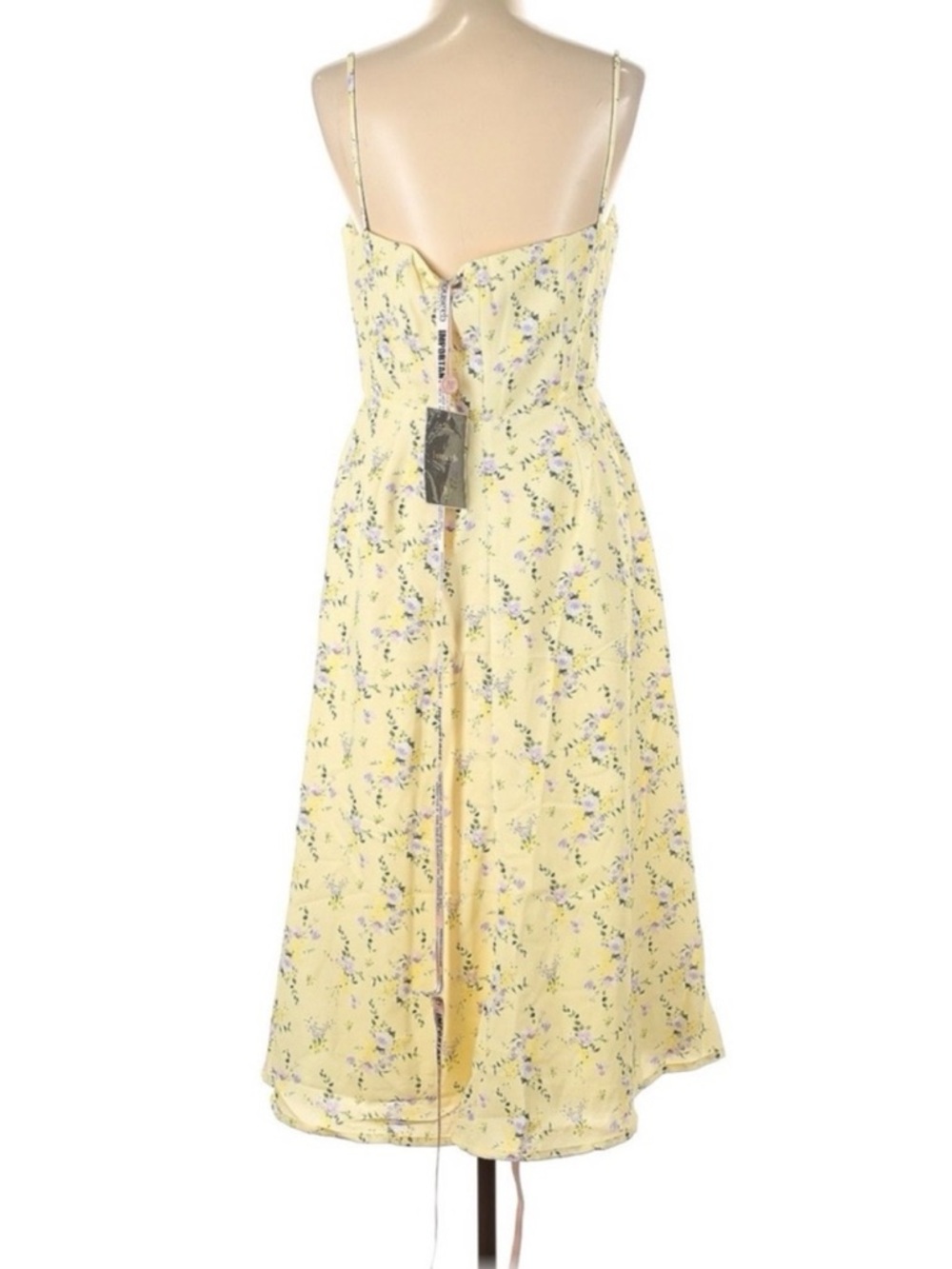 HOUSE OF CB “Annabella” lemon floral midi sun dress💛💛 - Picture 8 of 12